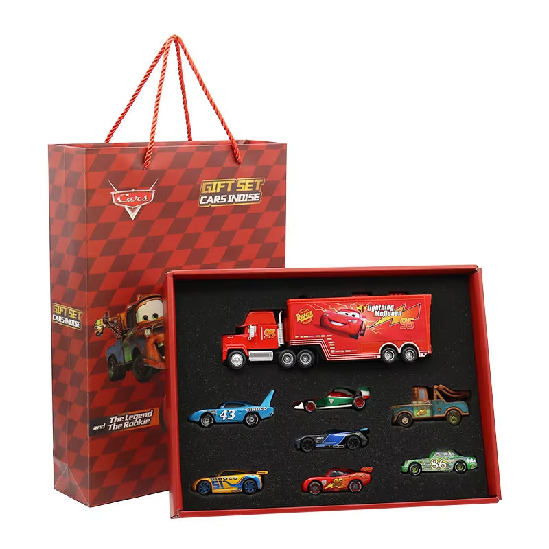 Pixar Cars 3 Metal Diecast Lightning Mcqueen Mater Champion Car Model Toy Gift Set Jackson Uncle Truck Boy Birthday Toys