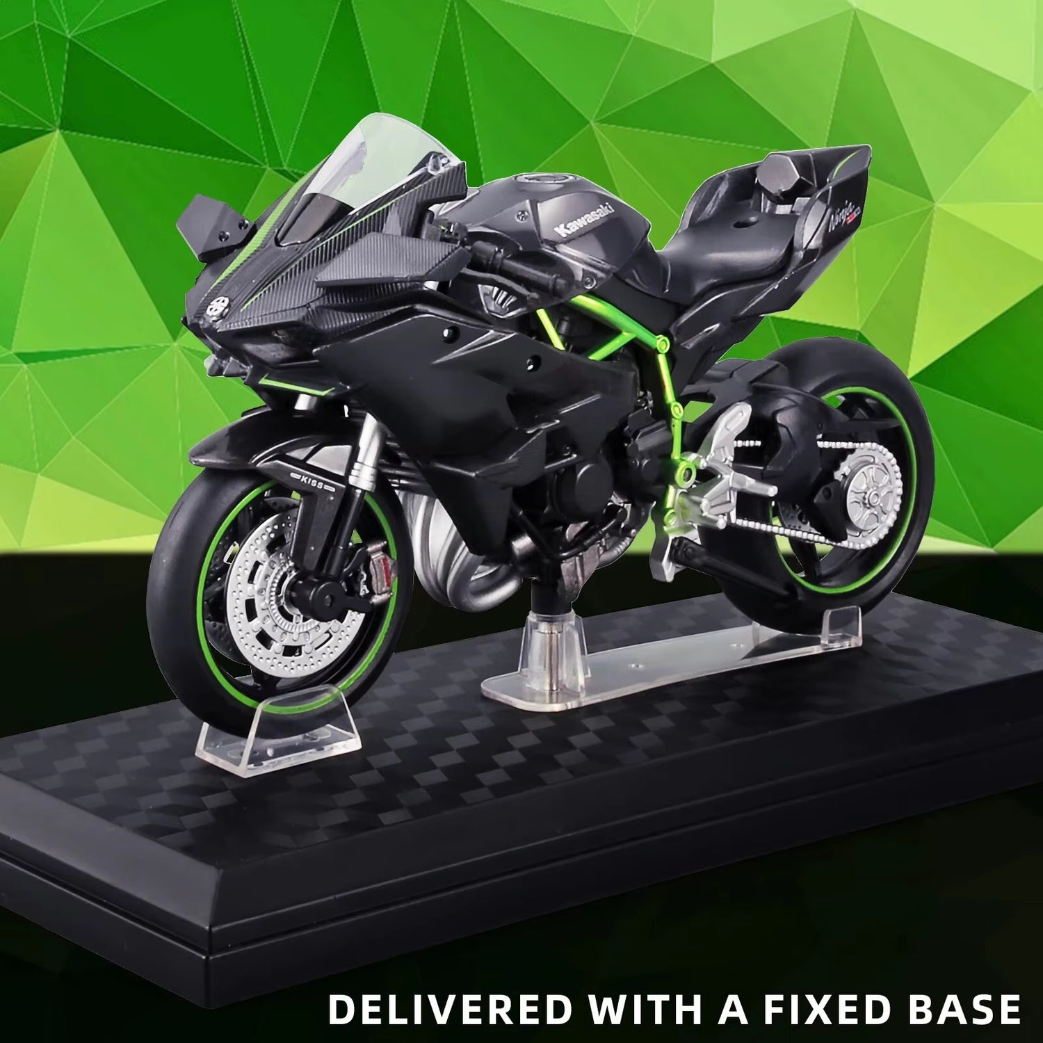 1:12 Scale Die Cast Motorcycle Model for Kawasaki Ninja H2R,Motorcycle Model, Kids Moto Toy or Collection, Boyfriend