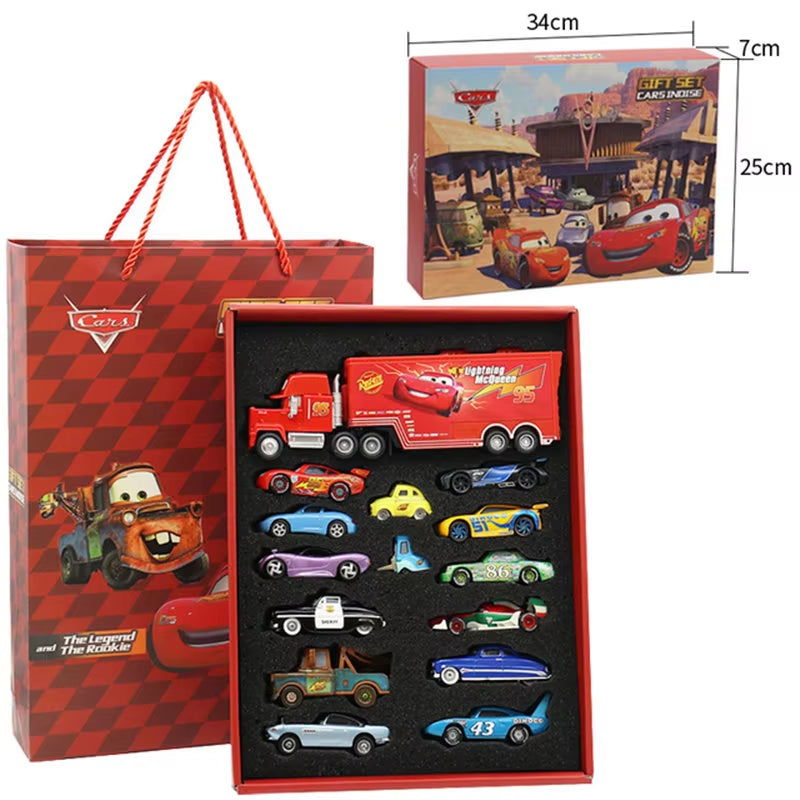 Pixar Cars 3 Metal Diecast Lightning Mcqueen Mater Champion Car Model Toy Gift Set Jackson Uncle Truck Boy Birthday Toys